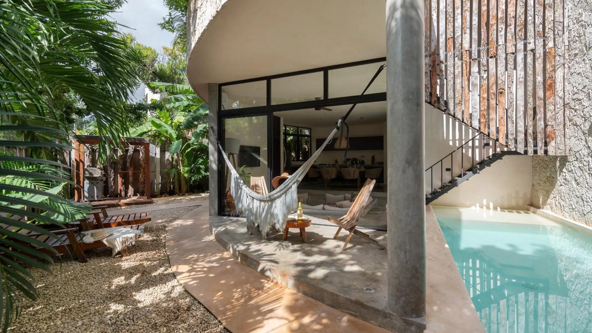 2 Tropical Bohemian Villas-2 Priv Pool-Bbq 3A-3B Tulum Willa